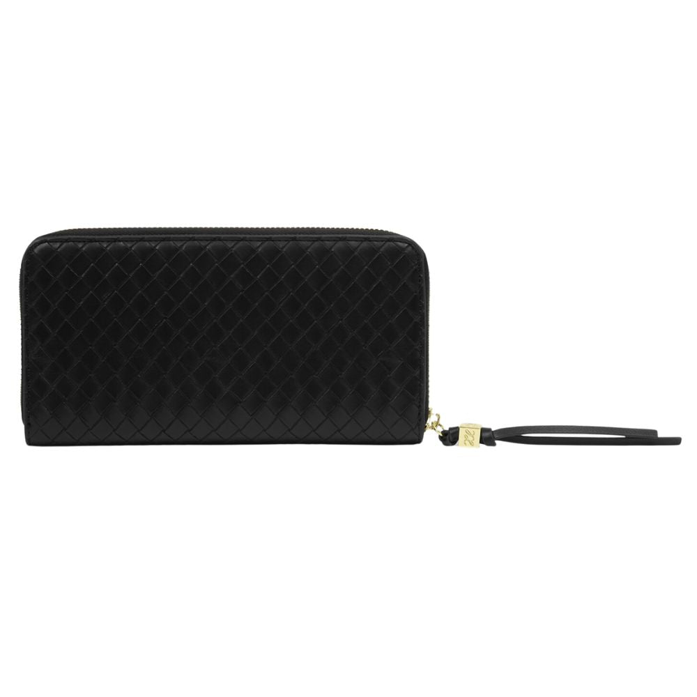Katie Loxton Large Nova Woven Texture Purse - Black