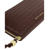 Katie Loxton Large Nova Woven Texture Purse - Chocolate