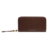 Katie Loxton Large Nova Woven Texture Purse - Chocolate