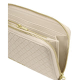 Katie Loxton Large Nova Woven Texture Purse - Oyster