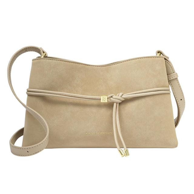 Katie Loxton Lori Suedette Crossbody Bag - Desert - Old Railway Line Garden Centre
