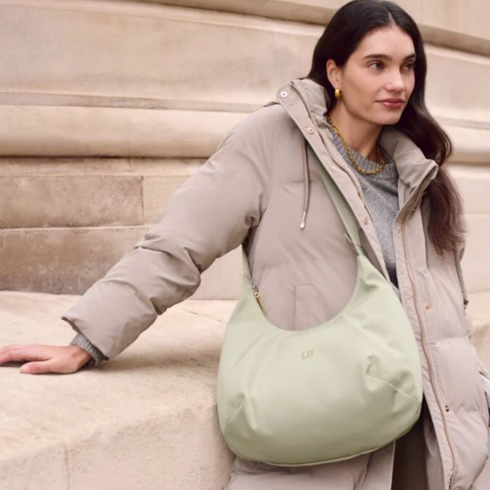 Katie Loxton Matcha Nylon - Luxe Sling Shoulder Bag - Old Railway Line Garden Centre