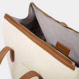 Katie Loxton Milan Cabin Bag In Canvas & Cognac - Old Railway Line Garden Centre