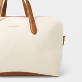Katie Loxton Milan Cabin Bag In Canvas & Cognac - Old Railway Line Garden Centre