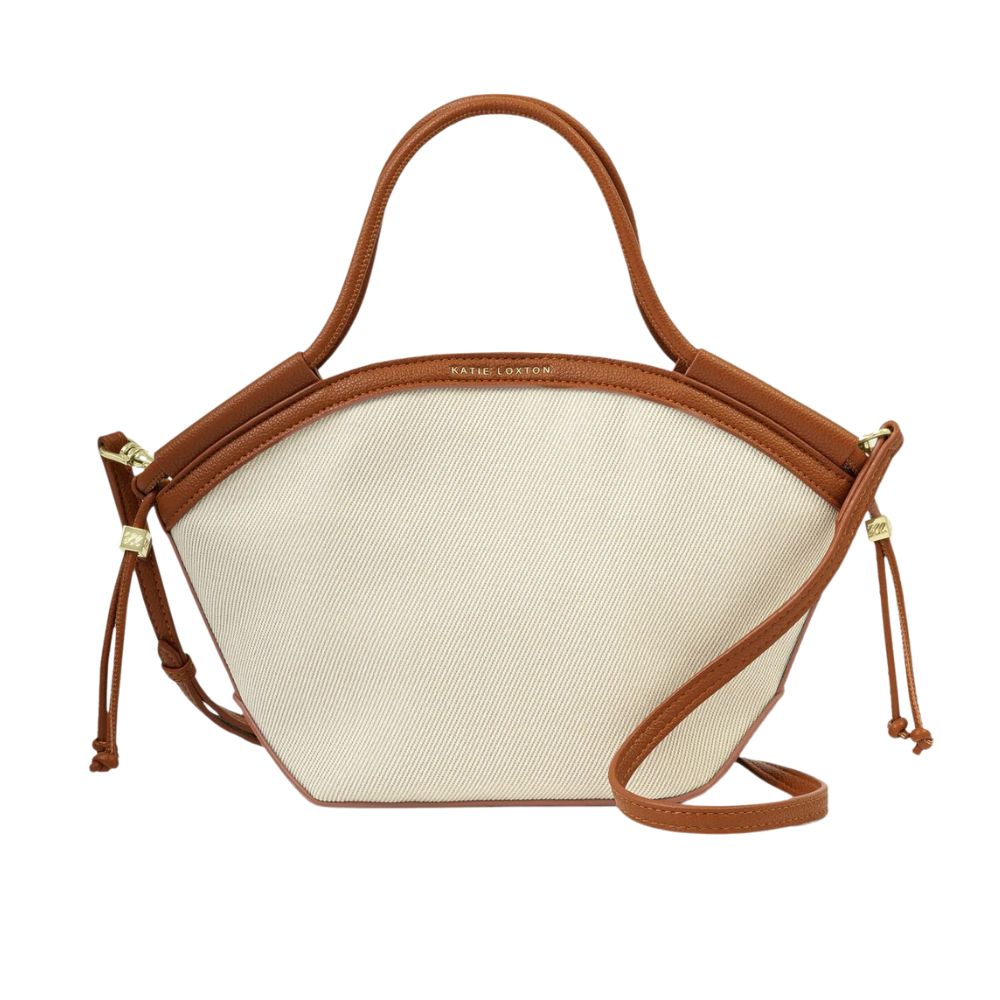 Katie Loxton Mini Florence Raffia Tote Bag - Cognac
