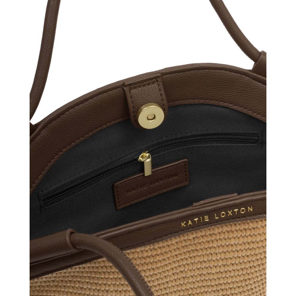 Katie Loxton Mini Florence Raffia Tote Bag - Natural