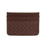 Katie Loxton Nova Woven Texture Card Holder - Chocolate