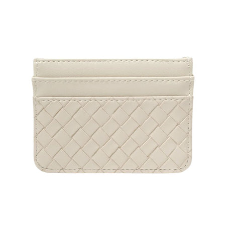 Katie Loxton Nova Woven Texture Card Holder - Off White