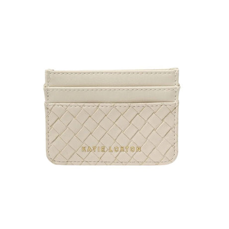 Katie Loxton Nova Woven Texture Card Holder - Off White - Old Railway Line Garden Centre