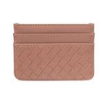 Katie Loxton Nova Woven Texture Card Holder - Pink Clay