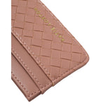 Katie Loxton Nova Woven Texture Card Holder - Pink Clay