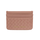 Katie Loxton Nova Woven Texture Card Holder - Pink Clay