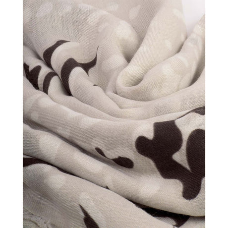Katie Loxton One Size Printed Foil Scarf - Light Taupe - Old Railway Line Garden Centre