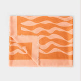 Katie Loxton Orange Ripple Wave Printed Scarf - Old Railway Line Garden Centre