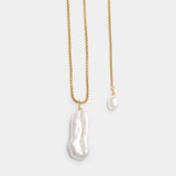 Katie Loxton Pearl Lustre Waterproof Gold Lariat Necklace - Old Railway Line Garden Centre