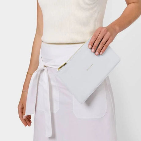 Katie Loxton Powder Blue Sentiment Pouch 'Best Mummy' - Old Railway Line Garden Centre