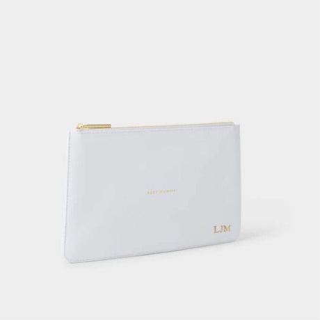 Katie Loxton Powder Blue Sentiment Pouch 'Best Mummy' - Old Railway Line Garden Centre