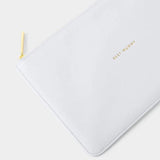 Katie Loxton Powder Blue Sentiment Pouch 'Best Mummy' - Old Railway Line Garden Centre