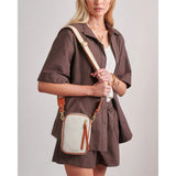 Katie Loxton Small Hallie Canvas Crossbody Bag - Cognac