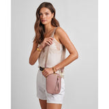 Katie Loxton Small Hallie Canvas Strap Crossbody Bag - Pink Heather