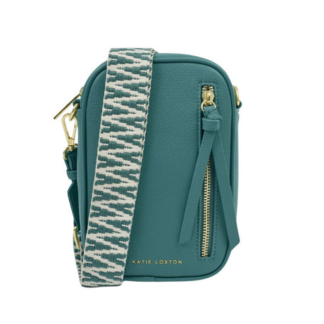 Katie Loxton Small Hallie Canvas Strap Crossbody Bag - Teal
