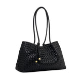 Katie Loxton Small Nova Hand Woven Tote Bag - Black - Old Railway Line Garden Centre