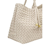 Katie Loxton Small Nova Hand Woven Tote Bag - Oyster - Old Railway Line Garden Centre