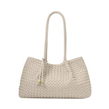 Katie Loxton Small Nova Hand Woven Tote Bag - Oyster - Old Railway Line Garden Centre
