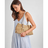 Katie Loxton Small Nova Raffia Shoulder Tote Bag - Natural Oyster - Old Railway Line Garden Centre