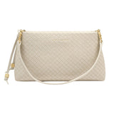Katie Loxton Small Nova Woven Texture Clutch - Oyster