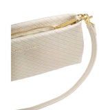 Katie Loxton Small Nova Woven Texture Clutch - Oyster
