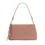 Katie Loxton Small Nova Woven Texture Clutch - Pink Clay - Old Railway Line Garden Centre