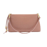 Katie Loxton Small Nova Woven Texture Clutch - Pink Clay