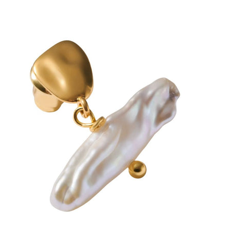 Katie Loxton Sol Pearl Bar Waterproof Earrings - Gold - Old Railway Line Garden Centre