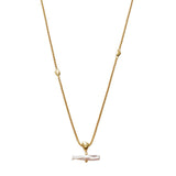 Katie Loxton Sol Pearl Bar Waterproof Necklace - Gold - Old Railway Line Garden Centre