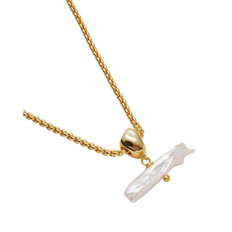 Katie Loxton Sol Pearl Bar Waterproof Necklace - Gold - Old Railway Line Garden Centre