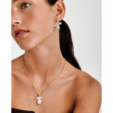 Katie Loxton Sol Pearl Waterproof Necklace - Gold - Old Railway Line Garden Centre