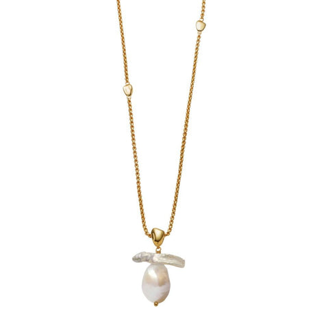 Katie Loxton Sol Pearl Waterproof Necklace - Gold - Old Railway Line Garden Centre