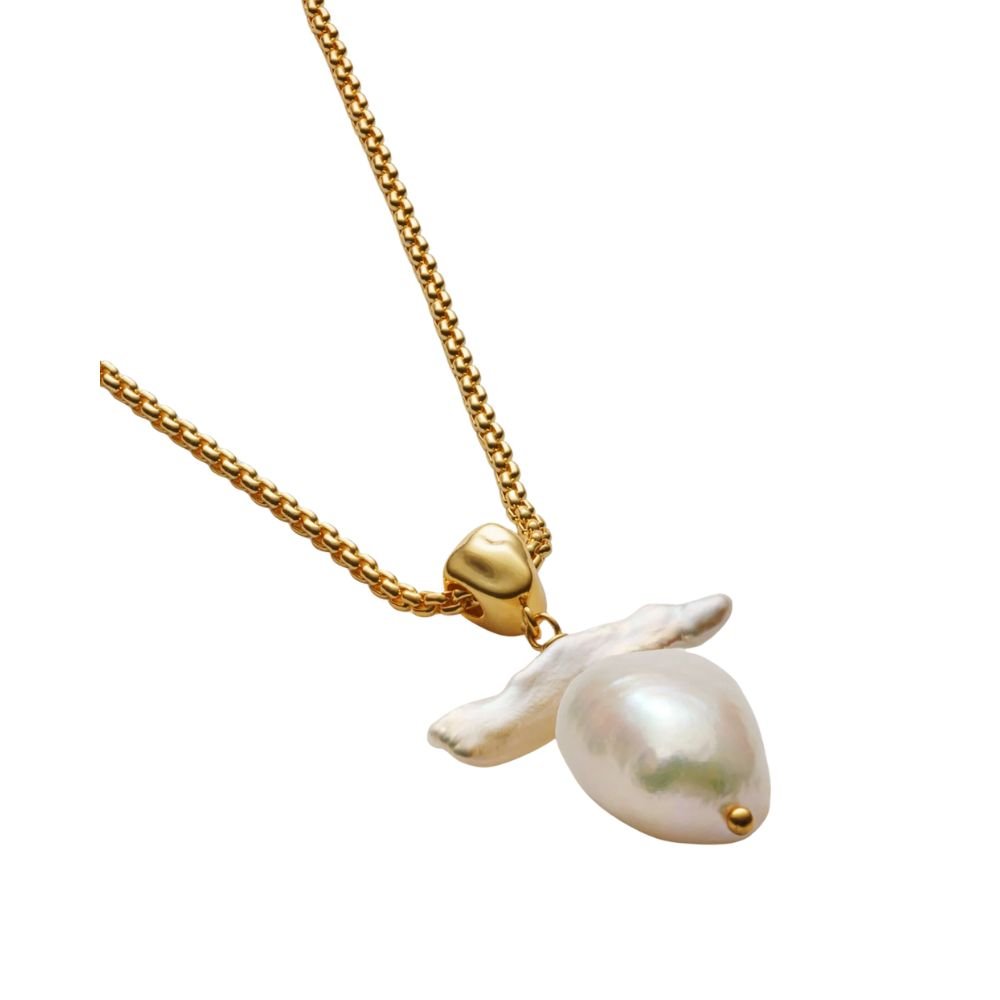 Katie Loxton Sol Pearl Waterproof Necklace - Gold - Old Railway Line Garden Centre