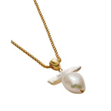 Katie Loxton Sol Pearl Waterproof Necklace - Gold - Old Railway Line Garden Centre