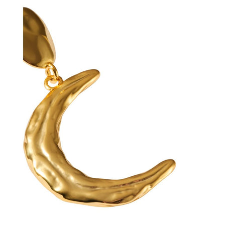 Katie Loxton Solesi Moon Waterproof Earrings - Gold - Old Railway Line Garden Centre