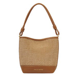 Katie Loxton Sorrento Raffia Bucket Bag - Cognac - Old Railway Line Garden Centre