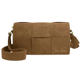 Katie Loxton Taya Suedette Crossbody Bag - Brown - Old Railway Line Garden Centre