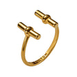 Katie Loxton Themis Waterproof T-Bar Ring - Gold - One Size - Old Railway Line Garden Centre