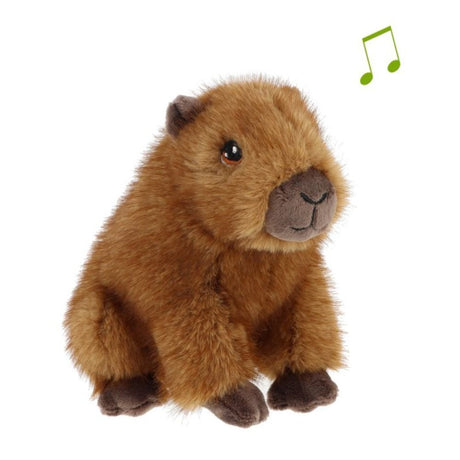 Keel Toys 15cm Capybara Soft Toy (With Sound) - Old Railway Line Garden Centre