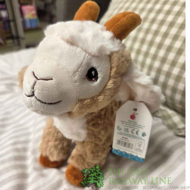 Keel Toys 20cm Pygmy Goat Plush Toy - Old Railway Line Garden Centre