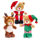 Keel Toys 30cm Christmas Pip the Bear (Choice of 3)