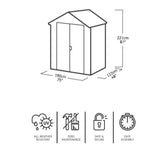 Keter 6x4 Henley Shed - Old Railway Line Garden Centre