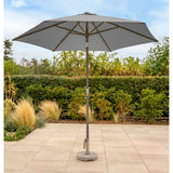 Kettler 2.5m Wind-Up Auto Tilt Parasol with Night Cover - Slate
