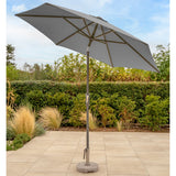 Kettler 2.5m Wind-Up Auto Tilt Parasol with Night Cover - Slate